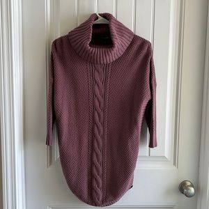 Express Purple Cowl Neck Sweater